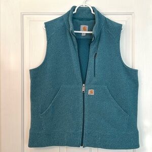 Womens' Carhartt Teal Blue Kentwood Fleece Vest XL